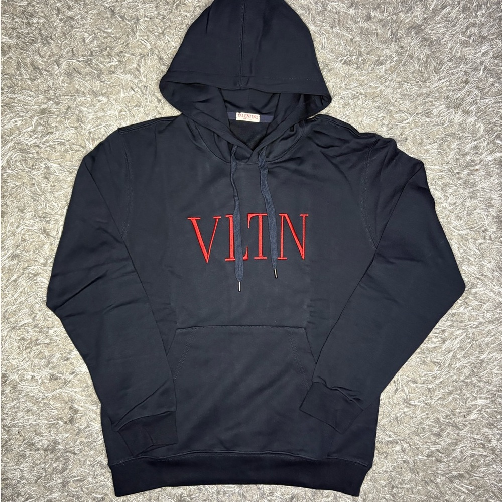 Valentino VLTN Logo Embroidered Drawstring Hoodie Same/Next Day Shipping